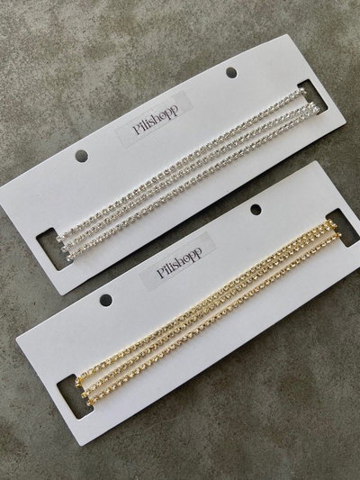 Chocker Strass x3 tiritas 