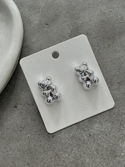 Aros Gummie Plateados