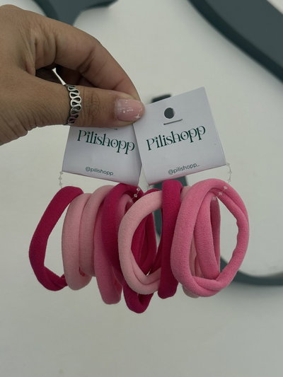 Set de 6 colitas rosas Inf