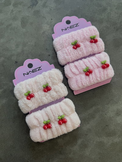 Muñequeras skincare cherry 