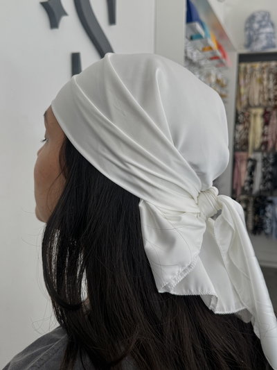 Pañuelo de Seda 70x70 blanco 