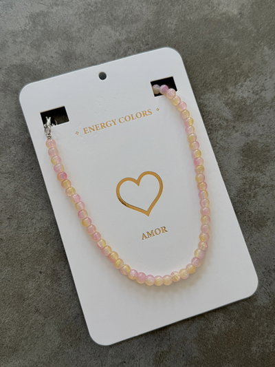 Collar Energy Rosa con naranjita