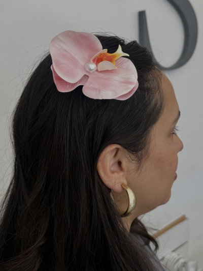 Tocado Hebilla flor Orchis 
