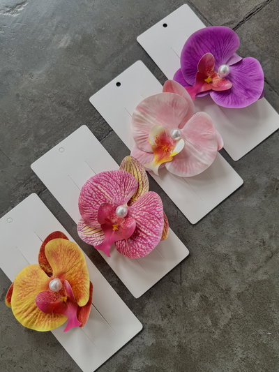 Tocado Hebilla flor Orchis 