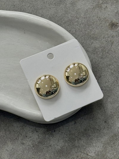Aros Chunky Mini Button Dorado