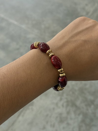 Pulsera Sahara Bordo