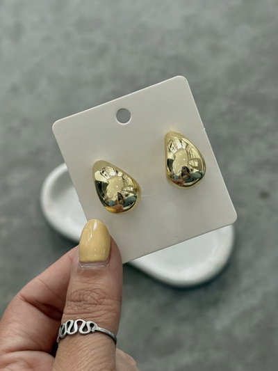 Aros Gota Hueca Chunky