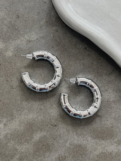Aros Chunky Semi Argolla Labrada 