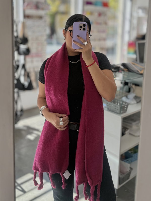 Mantón Ártico Magenta 