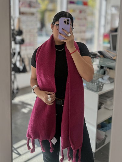 Mantón Ártico Magenta 