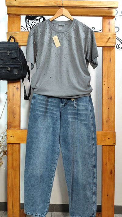 Remera Algodón Tachas TORONTO