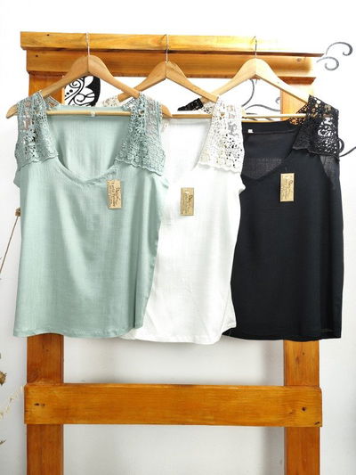 Musculosa ISABEL Lino elastizado