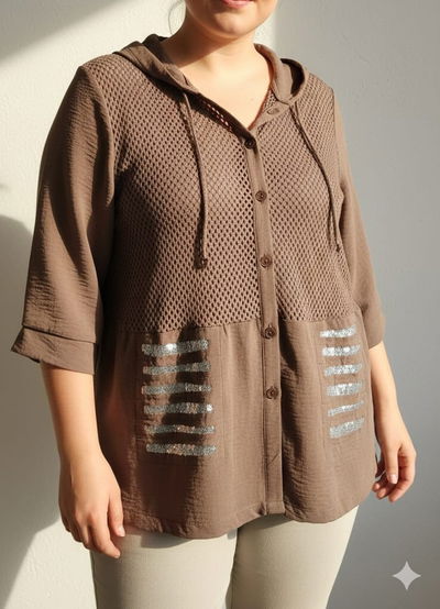 Camisa Italiana GIOVANNA c/capucha