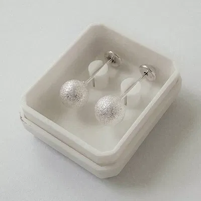 Abridores de Plata bolita Diamantada 5mm