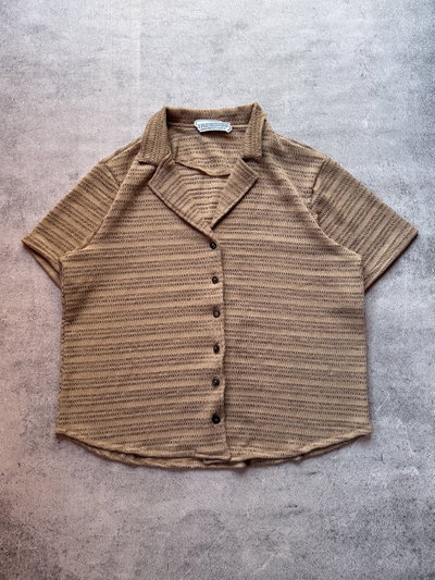 Camisa Tejida "MONACO" Camel
