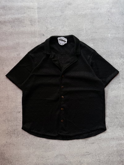 Camisa Tejida "MALAGA" Negra