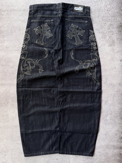 Baggy Jean “Raw Denim Blue Art”