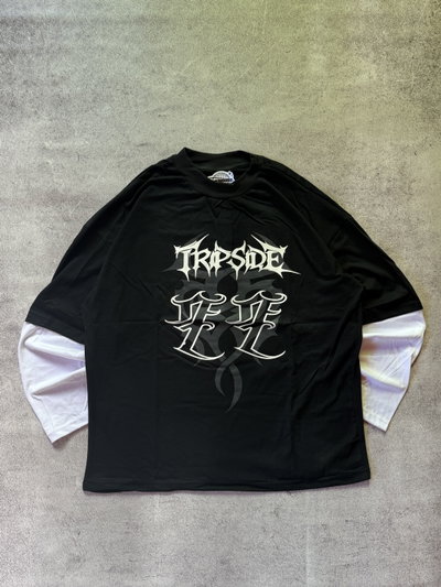 Remera Doble Manga “Tripside” Black
