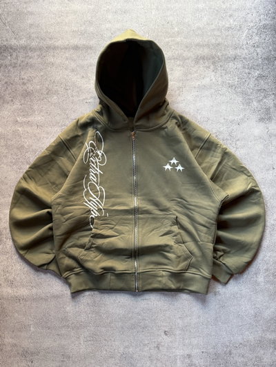 Campera Boxi Regular “HYPE” Verde 