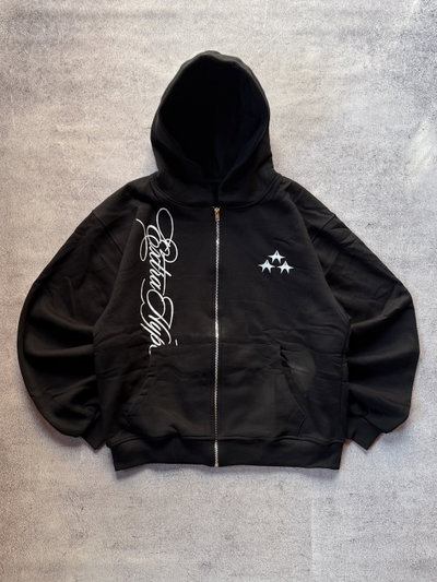 Campera Boxi Regular “HYPE” Negro