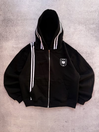 Campera Boxi Regular “LINE” Negro