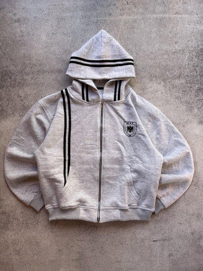 Campera Boxi Regular “LINE” Gris