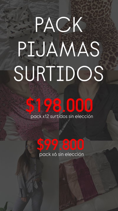 Pack emprendedor pijamas surtidos