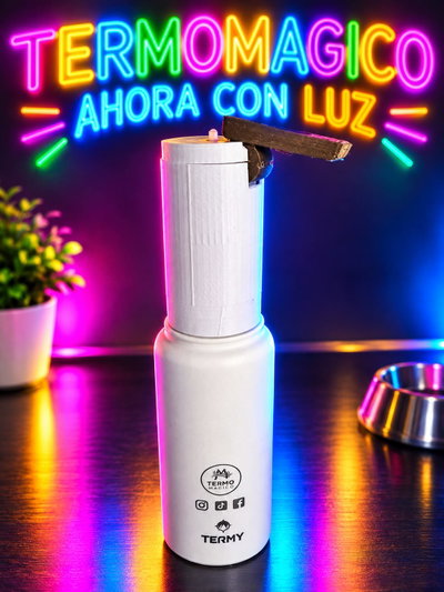 Termo Mágico con Luz- Blanco