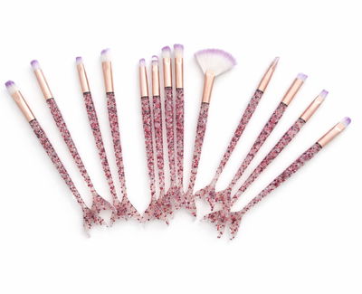 Set de 10 Brochas de Maquillaje Sirena Acrilica