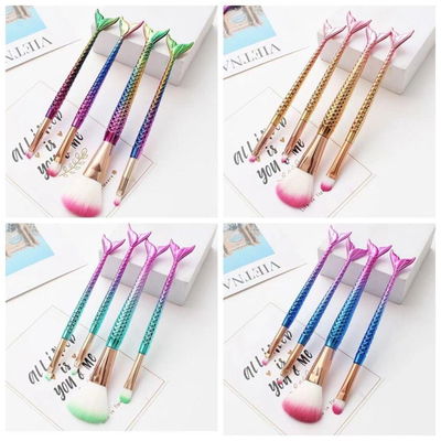 Set de 4 Brochas de Maquillaje Sirena