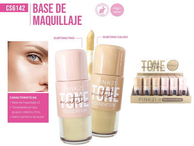 PINK 21 Base de Maquillaje Match Tone