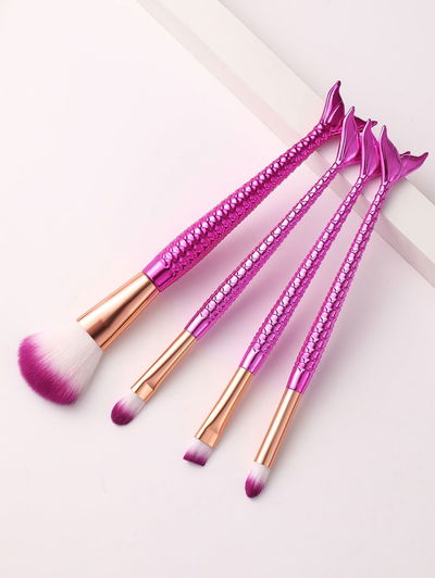 Set de 4 Brochas de Maquillaje Sirena