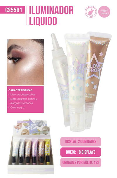 PINK 21 Iluminador Líquido Drop Glow