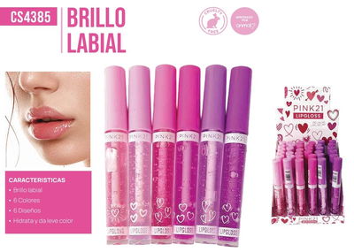 PINK 21 Lip Gloss Rose Heart