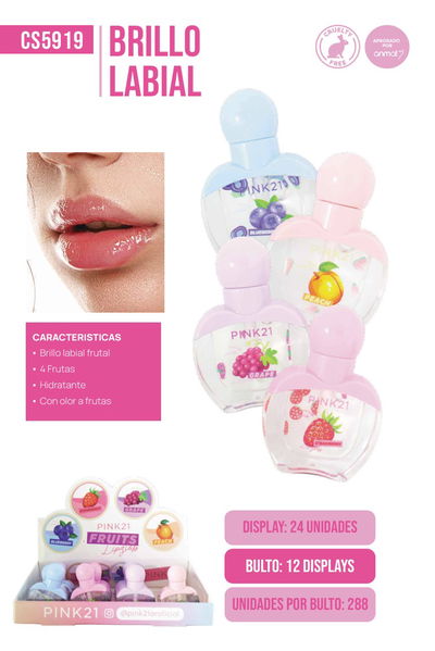 PINK 21 Lip Gloss Fruit