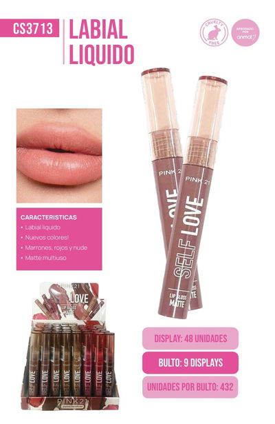 PINK 21 Labial Líquido Self Love