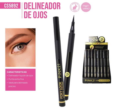 PINK 21 Delineador en Fibra Foxy Look