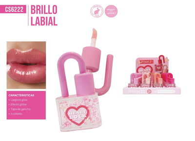PINK 21 Lip Gloss Lock Heart 