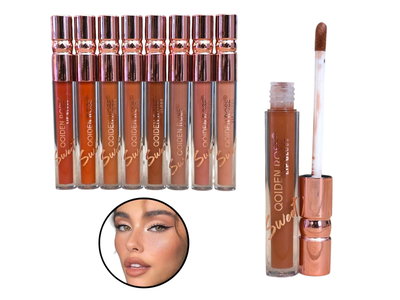 Labial Liquido Golden Nude Pack x8