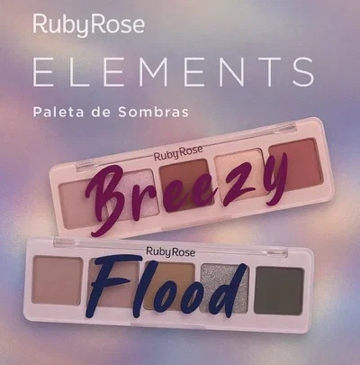RUBY ROSE Paleta de Sombras Elements Breeze / Flood