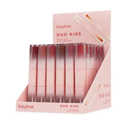 RUBY ROSE Labial Liquido Batom Duo Kiss G1