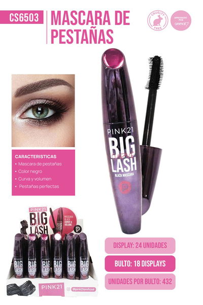 PINK 21 Máscara de Pestañas Big Lash Curve