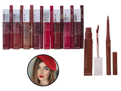 Labial Liquido + Delineador Super Stay Pack x8