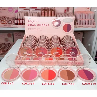 RUBY ROSE Rubor Compacto Dual Cheek HB-M03