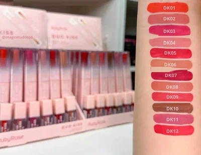 RUBY ROSE Labial Liquido Batom Duo Kiss G1