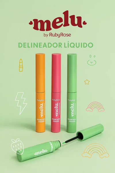 RUBY ROSE Delineador Líquido Color Melu HB515