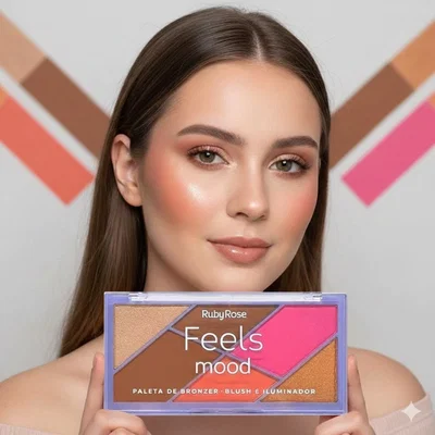 RUBY ROSE Paleta Feels Mood Bronzer HB-7528