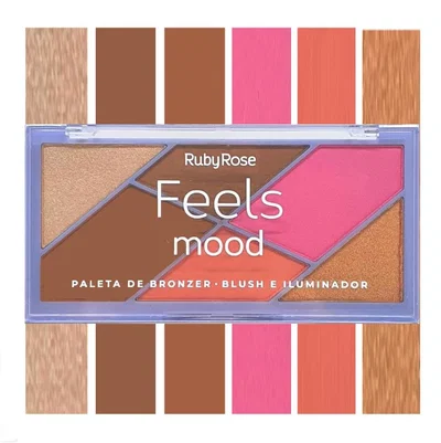 RUBY ROSE Paleta Feels Mood Bronzer HB-7528