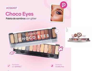 PINK 21 Paleta de Sombras Choco Eyes