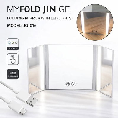 Espejo Plegable Led 3 Piezas con Correa